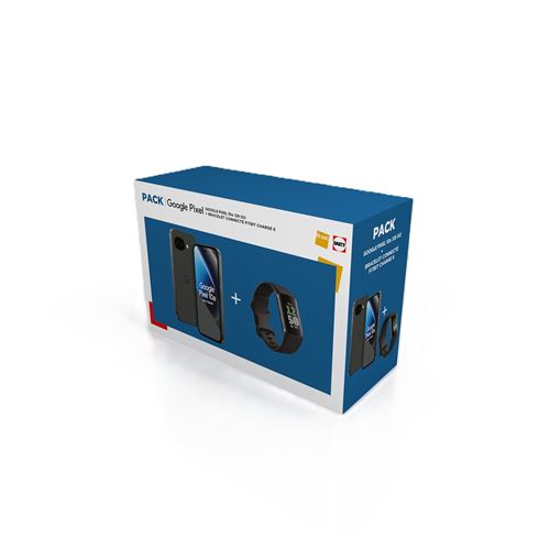 Pack Smartphone Google Pixel 10a 6.3" 5G Double SIM 128 Go Noir volcanique + Bracelet connecté Fitbit Charge 6 Noir État correct reconditionné disponible sur Fnac