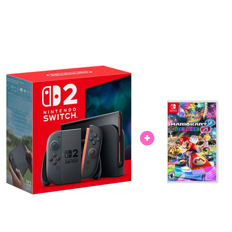 Pack Switch 2 & Mario Kart 8 Deluxe - Console de jeu portable (7,9 ) 256Go, Noir - Très bon état Très bon état Nintendo reconditionné disponible sur Pixmania