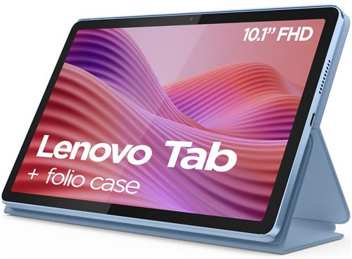 Pack Tablette tactile Lenovo Tab 10,1" 128 Go Bleu polaire + Coque de protection Occasion Lenovo reconditionné disponible sur Fnac | Dero