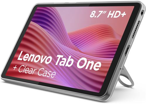 Pack Tablette Tactile Lenovo Tab One 8,7" 64 Go Gris anthracite + coque de protection transparente État correct Lenovo reconditionné disponible sur Fnac