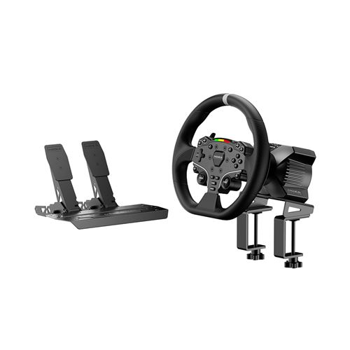 Pack volant gaming et pédales Moza R3 Racing Noir pour PC État correct N/A reconditionné disponible sur Fnac