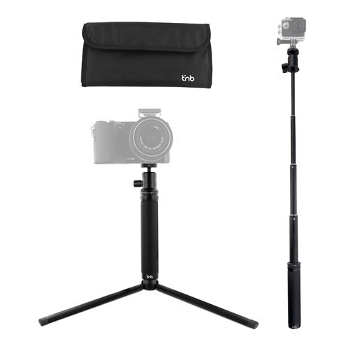 Pack voyage T'NB Perche selfie + Trépied + Adaptateur pour caméra sport + Support pour smartphone État correct reconditionné disponible sur Fnac