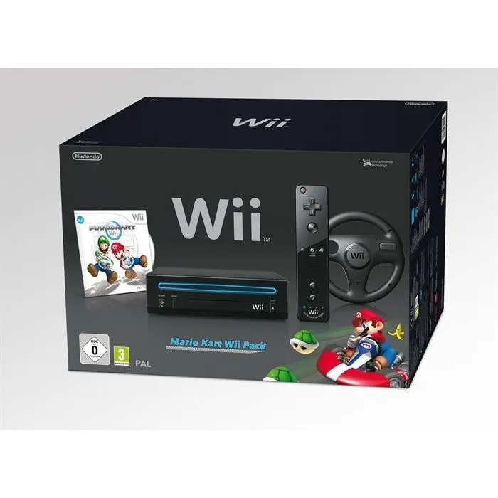 PACK WII NOIR MARIO KART Reconditionné Nintendo reconditionné disponible sur Cdiscount Seconde Vie | Dero