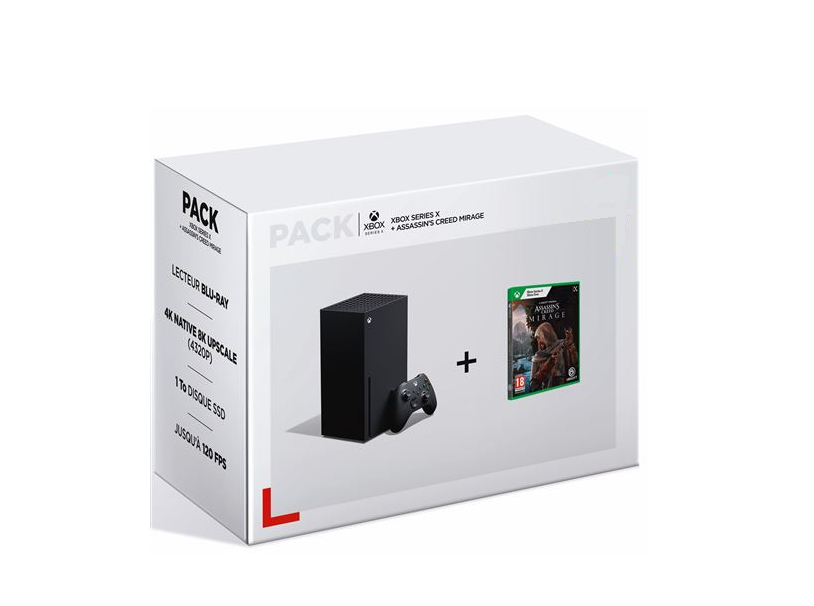 Pack Xbox Séries X 1 To et Assassin's creed Mirage - Bon état Bon état Microsoft reconditionné disponible sur Pixmania