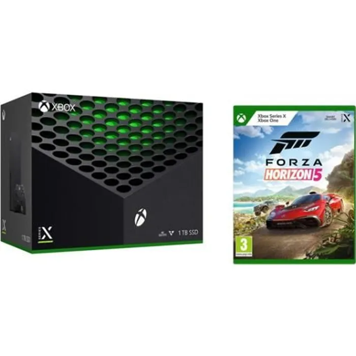 Pack Xbox Series X - Microsoft - Forza Horizon 5 - 1 To de stockage - 4K Ultra HD - Manette Bluetooth Reconditionné - 549,98 € Pack Xbox Series X - Microsoft - Forza Horizon 5 - 1 To de stockage - 4K Ultra HD - Manette Bluetooth Reconditionné Microsoft reconditionné disponible sur Cdiscount Seconde Vie
