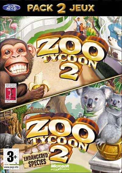 Pack Zoo Tycoon 2 + Zoo Tycoon 2 - Endangered Species État correct Microsoft reconditionné disponible sur Fnac