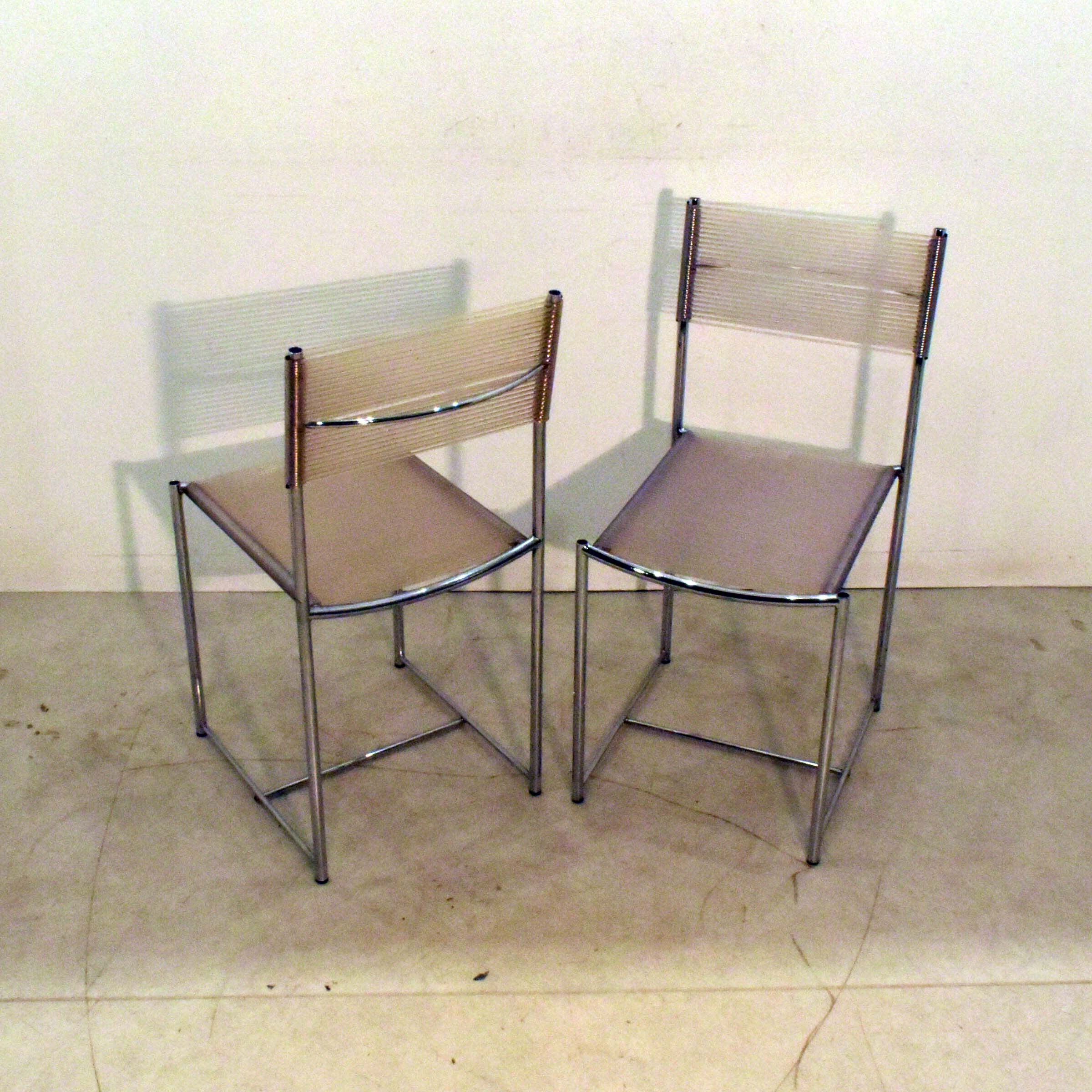 Voir photo 2 de Paire de Chaises Spaghetti n°101 - Giandomenico Belotti (1922 - 2004) - Alias® Paire de Chaises Spaghetti n°101 - Giandomenico Belotti (1922 - 2004) - Alias® reconditionné photo 2
