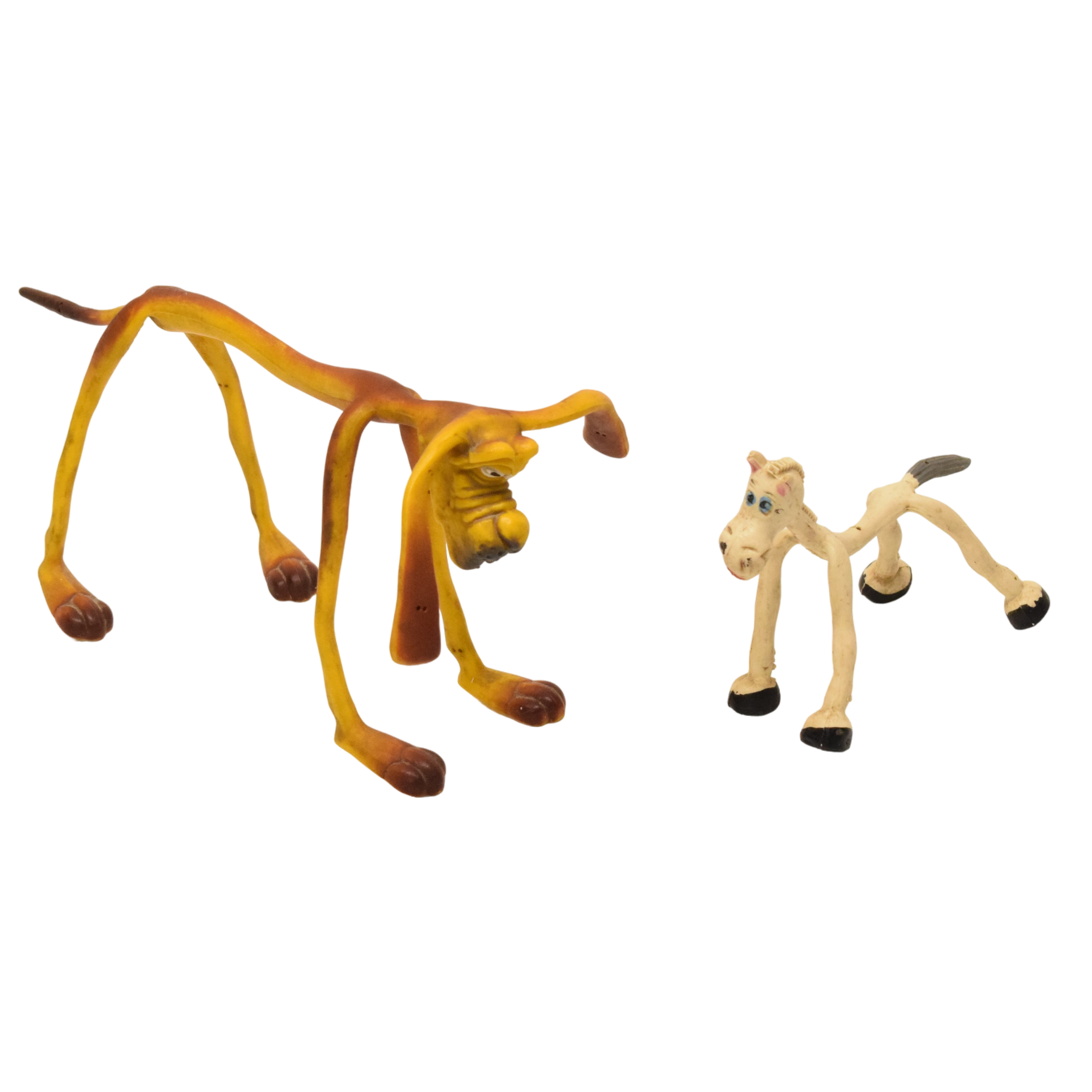 Acheter Paire de jouets en gomme souple sur armature fil de fer chien et cheval BRABO années 70 État correct - 10,00 € Paire de jouets en gomme souple sur armature fil de fer chien et cheval BRABO années 70 État correct reconditionné disponible sur Label Emmaüs