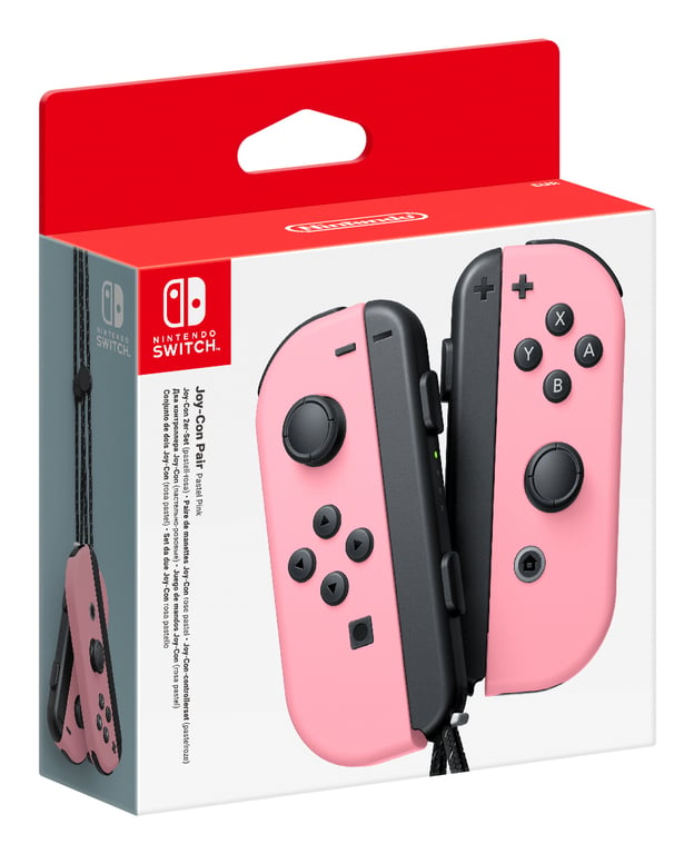 Paire de manettes Joy-Con Rose Pastel pour Nintendo Switch - Excellent état Parfait état reconditionné disponible sur Pixmania