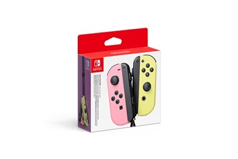 Paire de Manettes Joy-con Switch Rose pastel et Jaune pastel Bon état Nintendo reconditionné disponible sur Darty