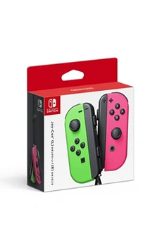 Paire de manettes Joy-Con Switch Vert Néon et Rose Néon Bon état reconditionné disponible sur Darty
