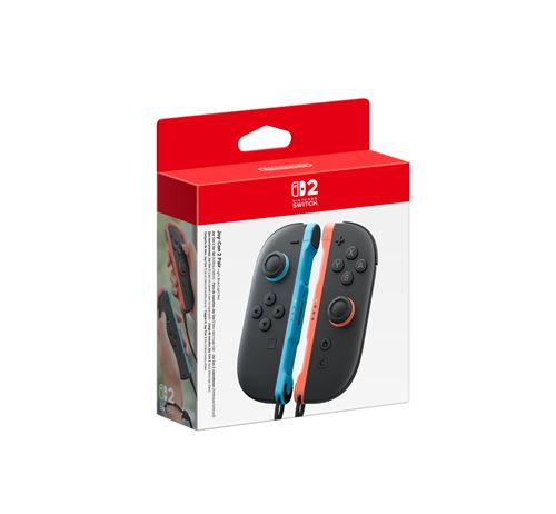 Paire de manettes Nintendo Joy-Con 2 gauche et droite Nintendo Switch 2 Bleu clair et Rouge clair État correct Nintendo reconditionné disponible sur Fnac