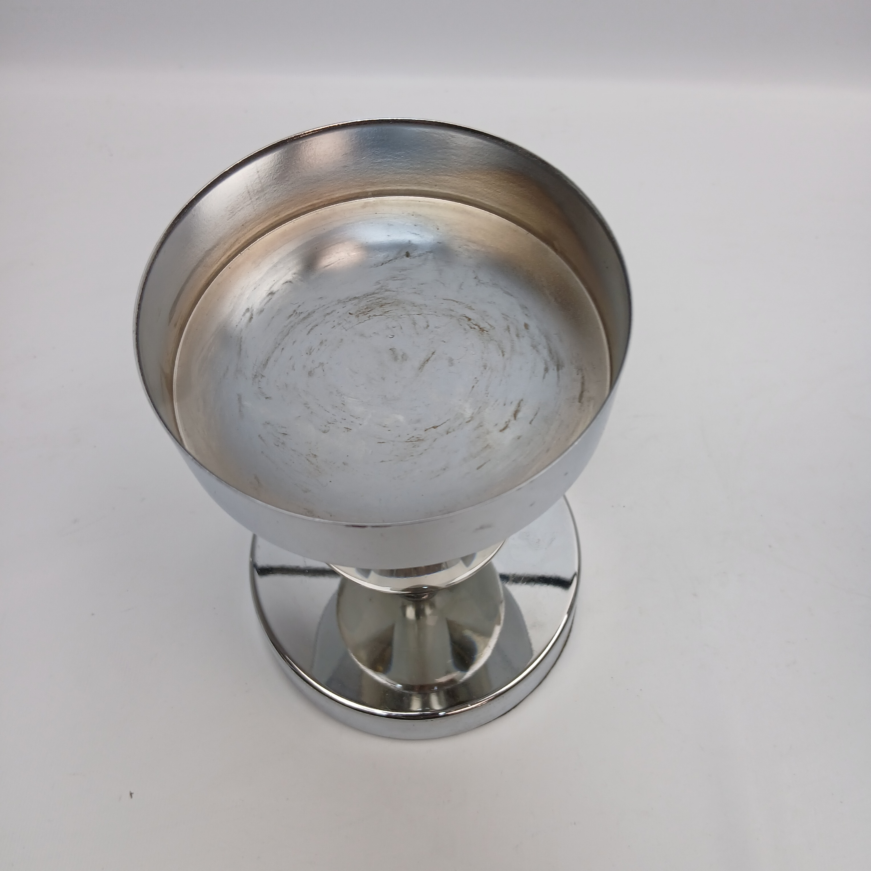 Voir photo 5 de Paire de porte bougies métal et verre Paire de porte bougies métal et verre Bon état reconditionné photo 5