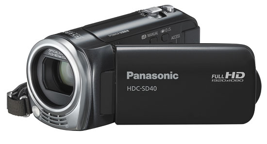 Panasonic HDC-SD40 - Caméscope - 1080i - 1.5 MP - 16.8x zoom optique - carte Flash - noir État correct Panasonic reconditionné disponible sur Fnac