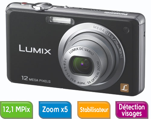 Panasonic Lumix DMC-FS10 EF-K Noir État correct reconditionné disponible sur Fnac