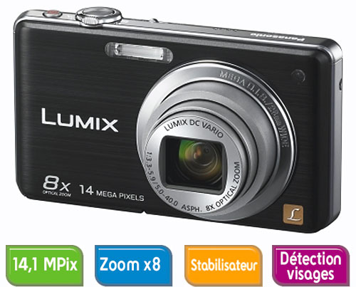 Panasonic Lumix DMC-FS30 EF-K Noir État correct Panasonic reconditionné disponible sur Fnac