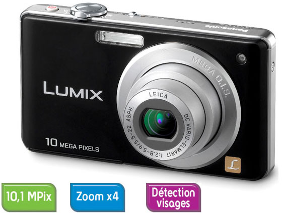 Panasonic Lumix DMC-FS62 EF-K Noir État correct Panasonic reconditionné disponible sur Fnac
