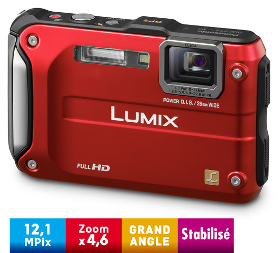 Panasonic Lumix DMC-FT3 EF-R Rouge (Etanche -12 m) État correct Panasonic reconditionné disponible sur Fnac