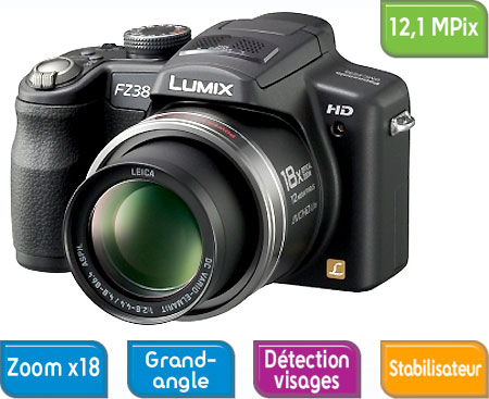 Panasonic Lumix DMC-FZ38 Noir État correct Panasonic reconditionné disponible sur Fnac