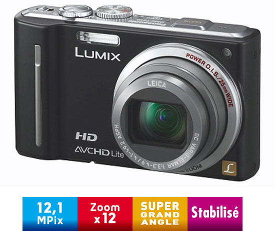 Panasonic Lumix DMC-TZ10 EF-K Noir État correct Panasonic reconditionné disponible sur Fnac