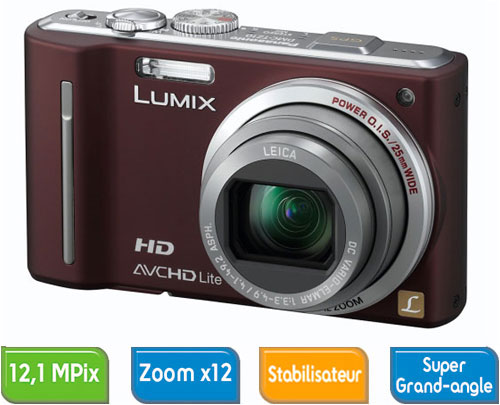 Panasonic Lumix DMC-TZ10 EF-T Chocolat État correct reconditionné disponible sur Fnac