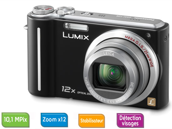 Panasonic Lumix DMC-TZ6 Noir État correct Panasonic reconditionné disponible sur Fnac