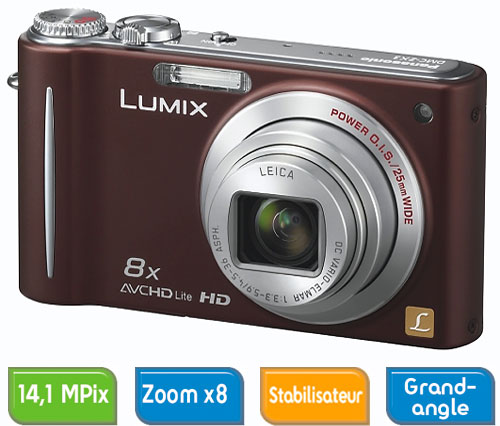 Panasonic Lumix DMC-ZX3 EF-T Chocolat État correct Panasonic reconditionné disponible sur Fnac