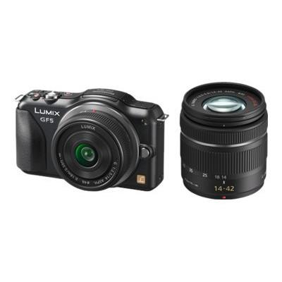 Panasonic Lumix G DMC-GF5W - Appareil photo numérique - sans miroir - 12.1 MP - Quatre tiers - 3x zoom optique objectifs 14-42 mm et 14 mm - noir État correct Panasonic reconditionné disponible sur Fnac