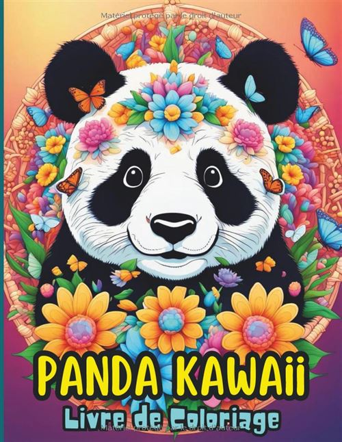 PANDA KAWAII – Livre de coloriage pandas A4 pour enfants et ados | 108 pages, plus de 50 dessins | Styles variés, difficulté progressive | Idée cadeau État correct N/A reconditionné disponible sur Fnac