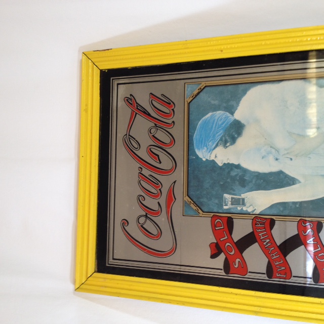 Voir photo 2 de Panneau miroir publicitaire coca cola Panneau miroir publicitaire coca cola Très bon état reconditionné photo 2