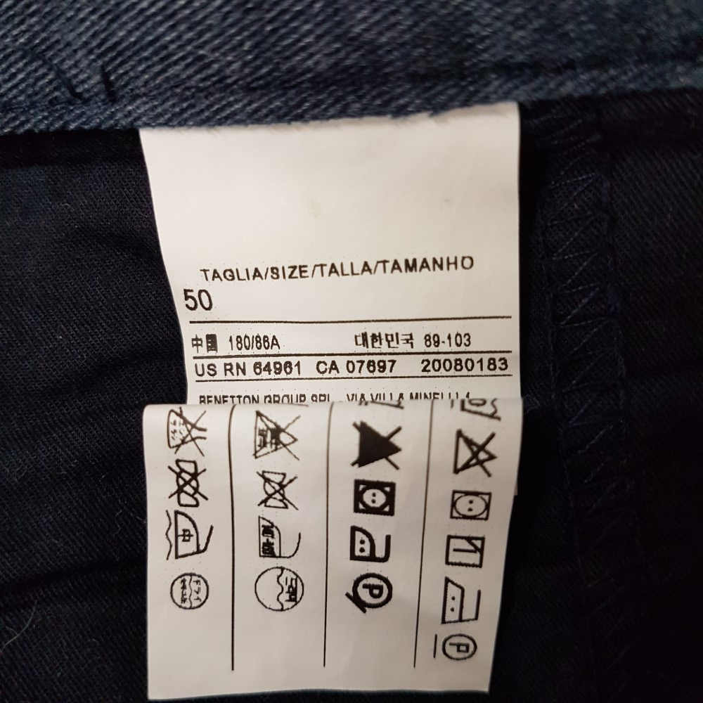 Voir photo 6 de Pantalon bleu chiné - BENETTON - Taille 46 ESTIMÉE Pantalon bleu chiné - BENETTON - Taille 46 ESTIMÉE Bon état reconditionné photo 6