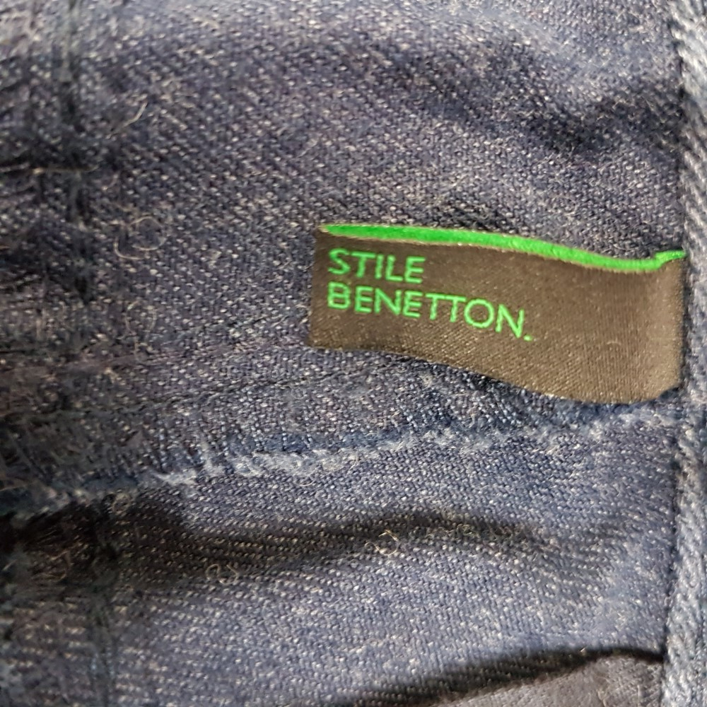 Voir photo 7 de Pantalon bleu chiné - BENETTON - Taille 46 ESTIMÉE Pantalon bleu chiné - BENETTON - Taille 46 ESTIMÉE Bon état reconditionné photo 7