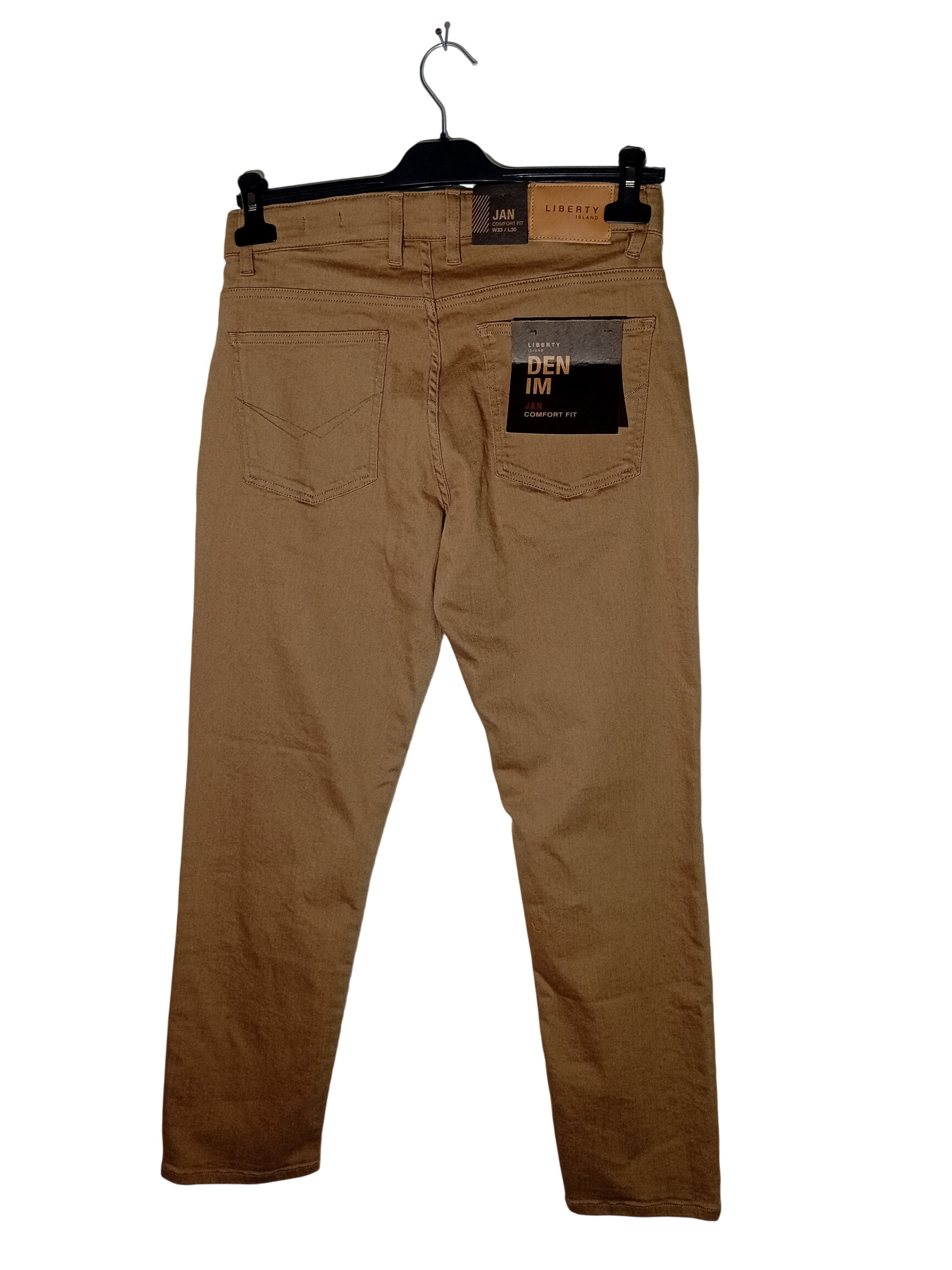 Voir photo 2 de Pantalon Chino Liberty Island Marron Clair L (T3684) Pantalon Chino Liberty Island Marron Clair L (T3684) Bon état reconditionné photo 2