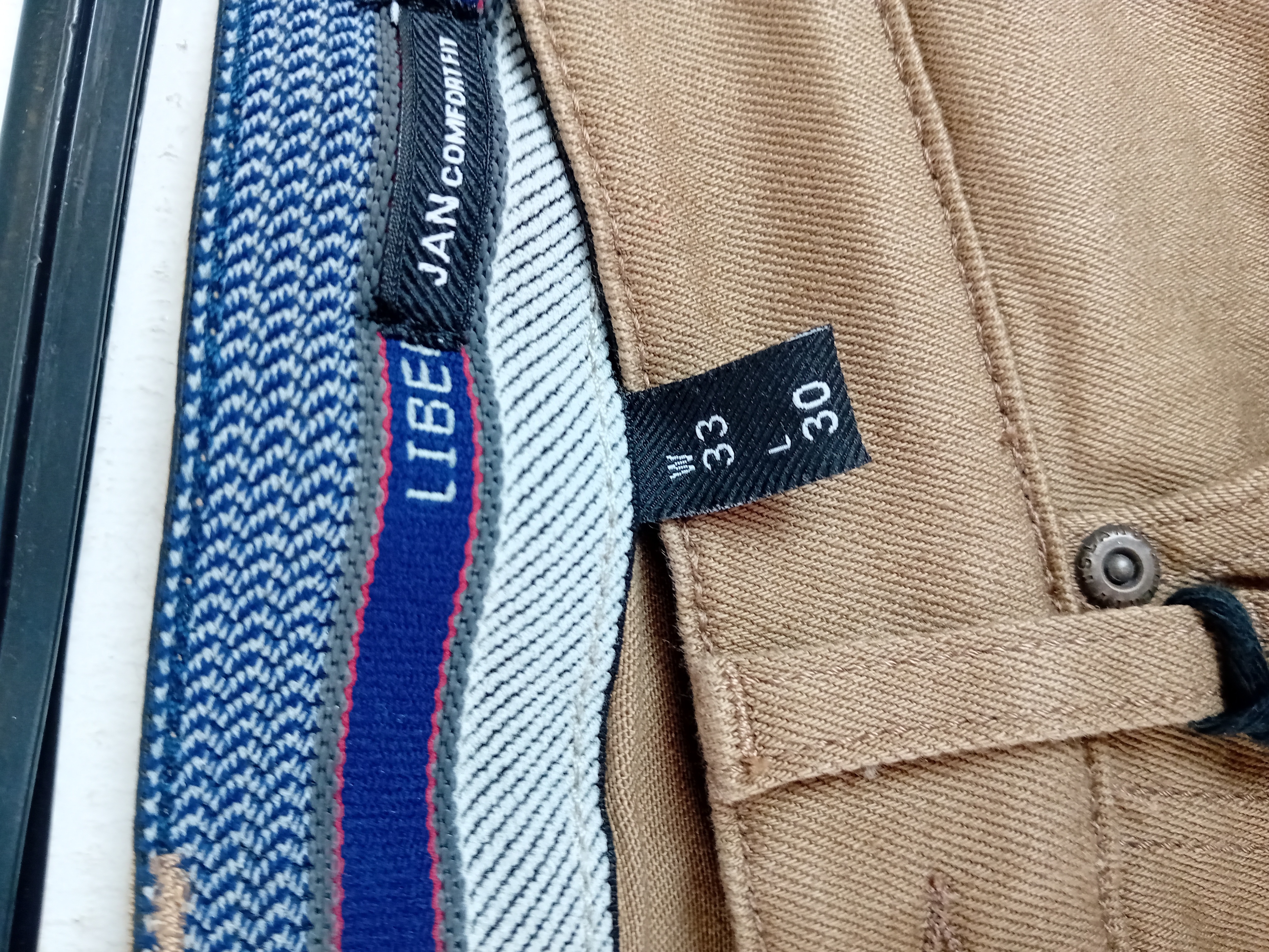 Voir photo 6 de Pantalon Chino Liberty Island Marron Clair L (T3684) Pantalon Chino Liberty Island Marron Clair L (T3684) Bon état reconditionné photo 6