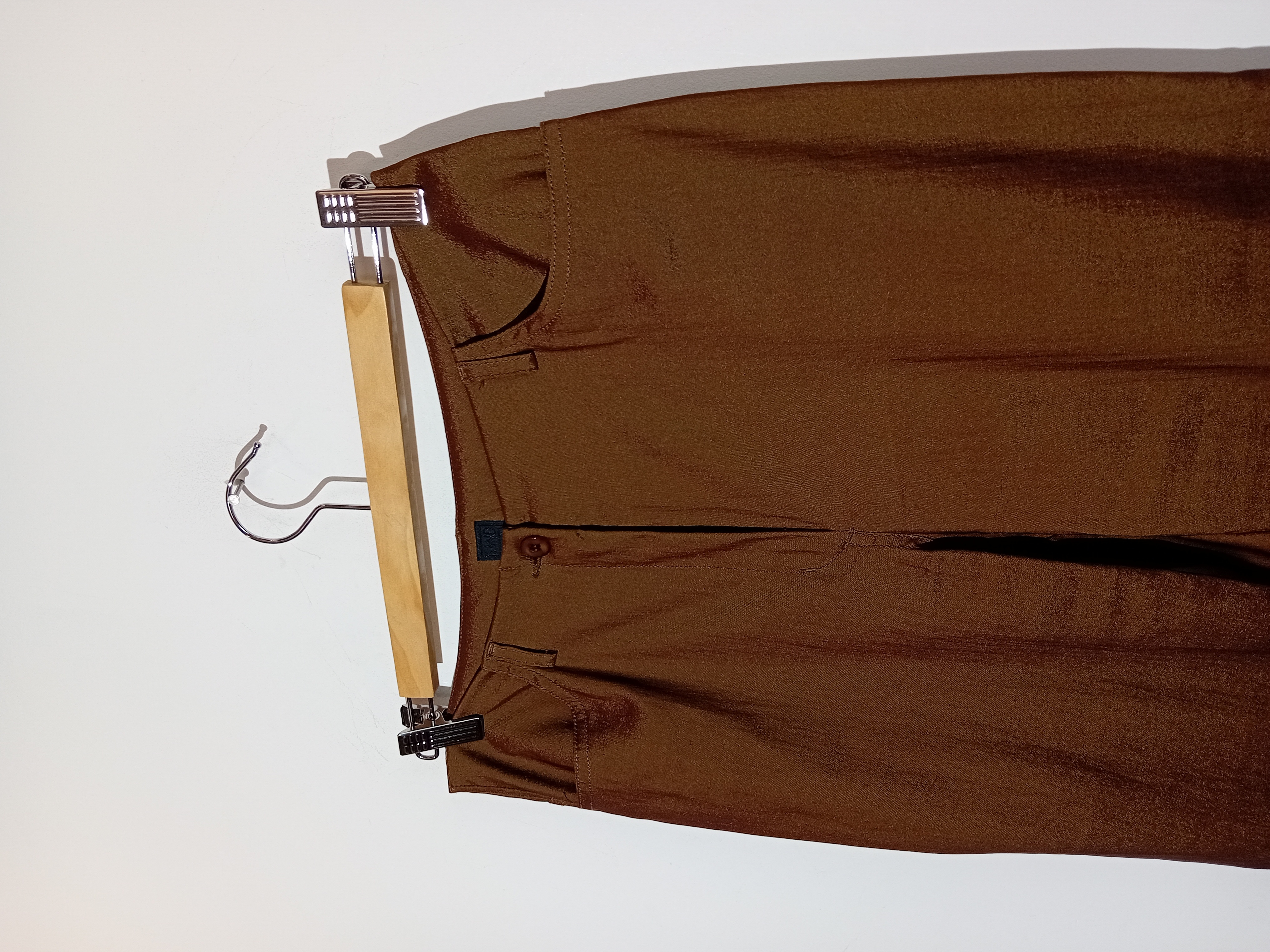 Voir photo 3 de Pantalon Corsaire Marron Perles Sandwich 38 (T5534) Pantalon Corsaire Marron Perles Sandwich 38 (T5534) Bon état reconditionné photo 3