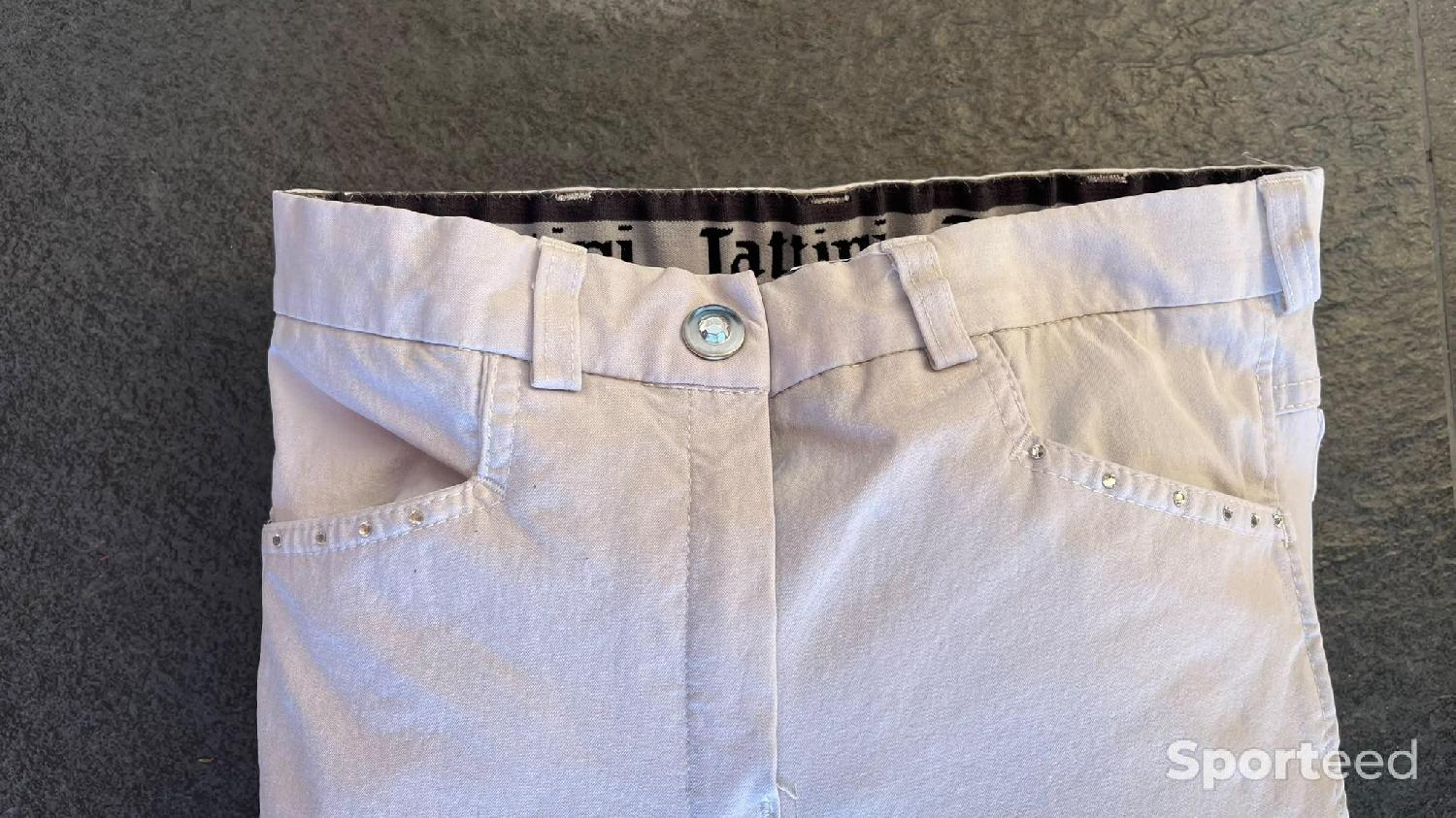 Pantalon d’équitation Tattini blanc Très bon état Tattini reconditionné disponible sur Sporteed