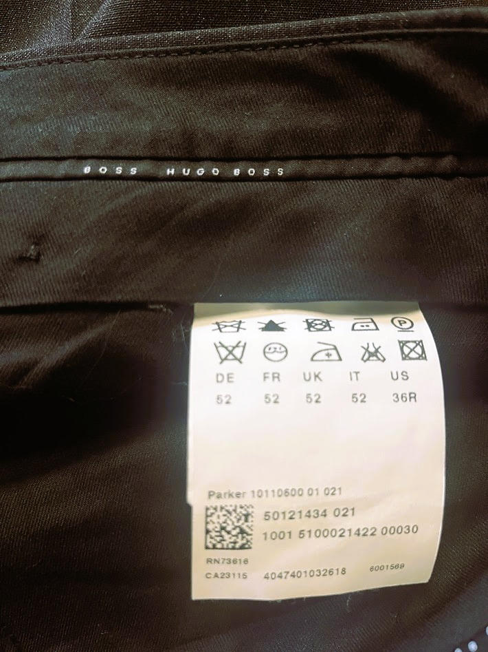 Voir photo 6 de Pantalon de costume homme Hugo Boss. T:52 Pantalon de costume homme Hugo Boss. T:52 Bon état reconditionné photo 6