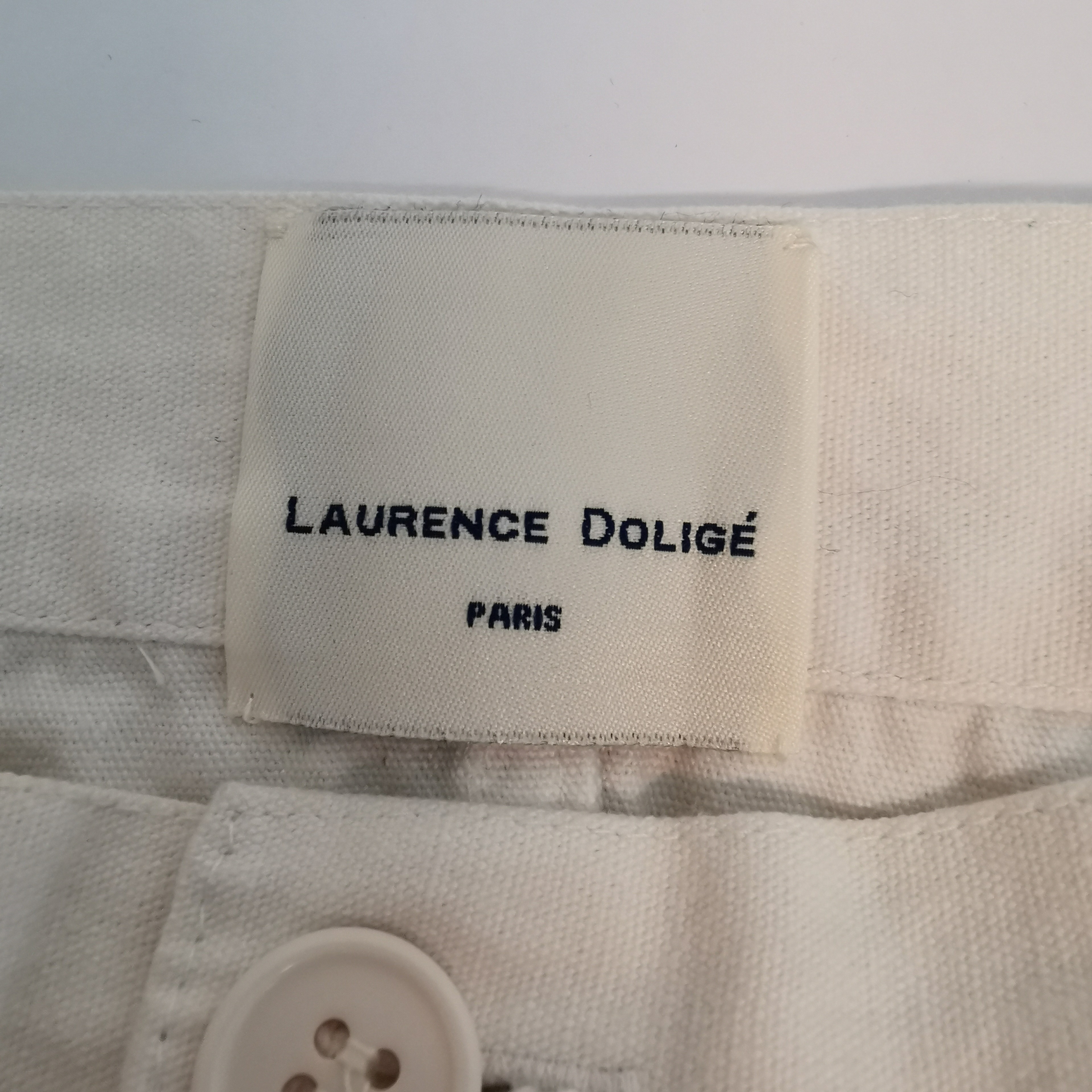 Voir photo 3 de Pantalon Laurence Doligé 38 blanc (100% coton) Pantalon Laurence Doligé 38 blanc (100% coton) Bon état reconditionné photo 3