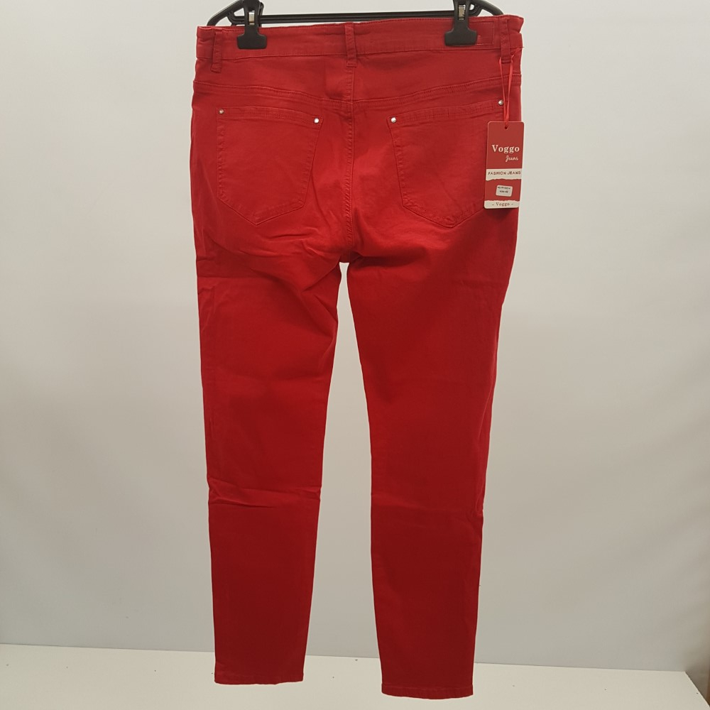 Voir photo 2 de Pantalon rouge vif - VOGGO - Taille 48 Pantalon rouge vif - VOGGO - Taille 48 Parfait état reconditionné photo 2