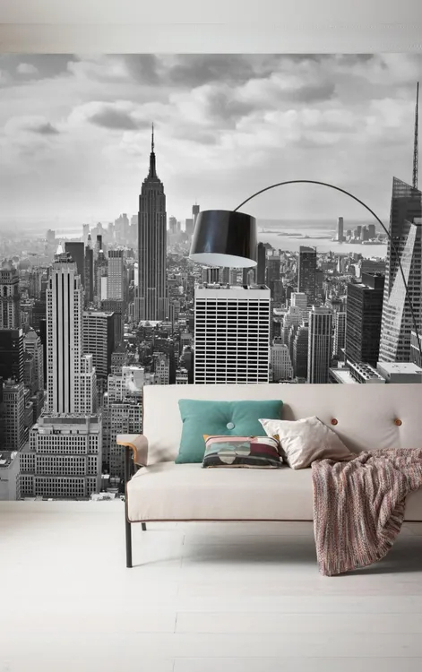 Voir photo 2 de Papier peint panoramique loft NYC gris, l.300 x H.250 cm Papier peint panoramique loft NYC gris, l.300 x H.250 cm Parfait état reconditionné photo 2