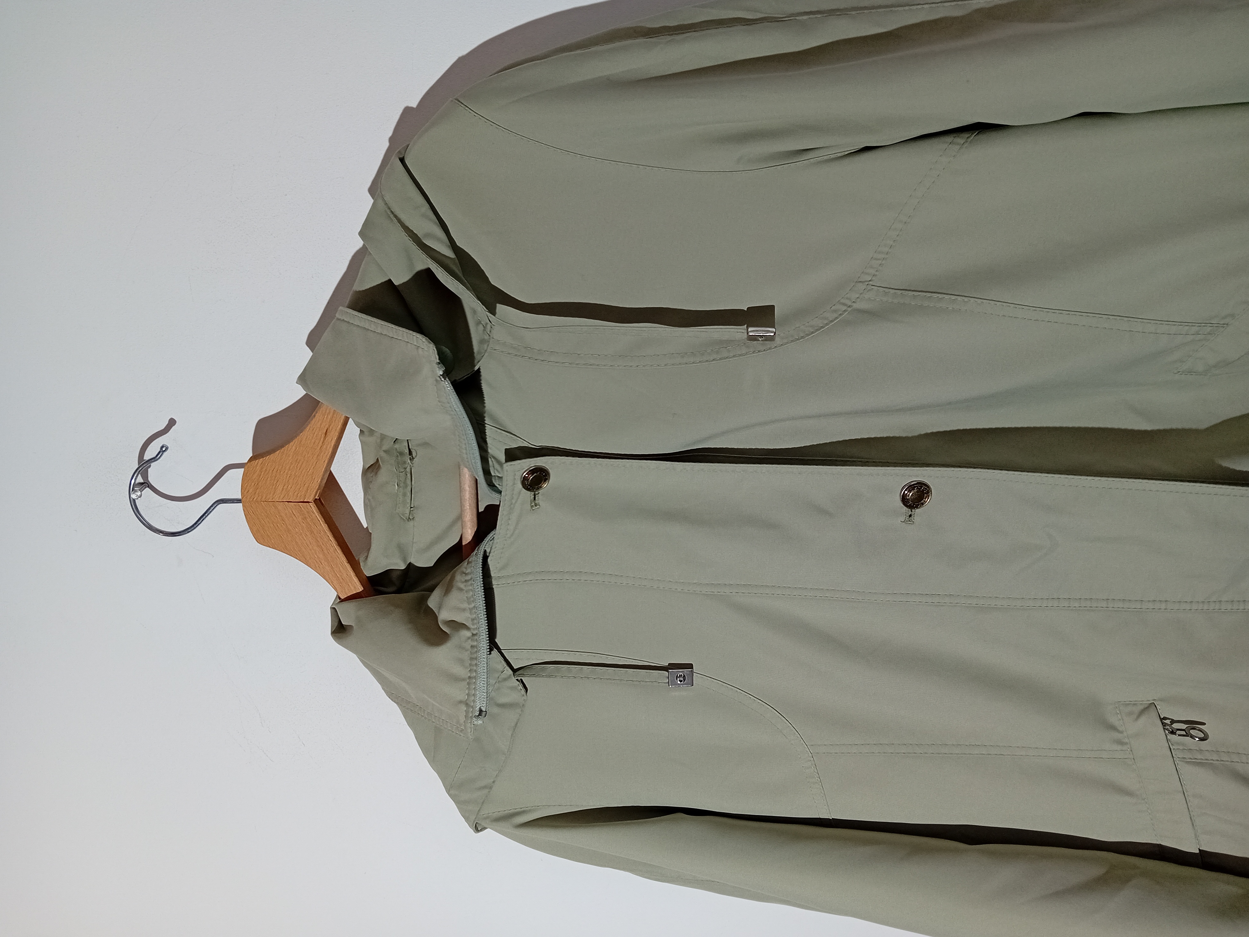 Voir photo 3 de Parka Imperméable Summer Kaki Clair À Capuche Zippée M (T5666) Parka Imperméable Summer Kaki Clair À Capuche Zippée M (T5666) Bon état reconditionné photo 3