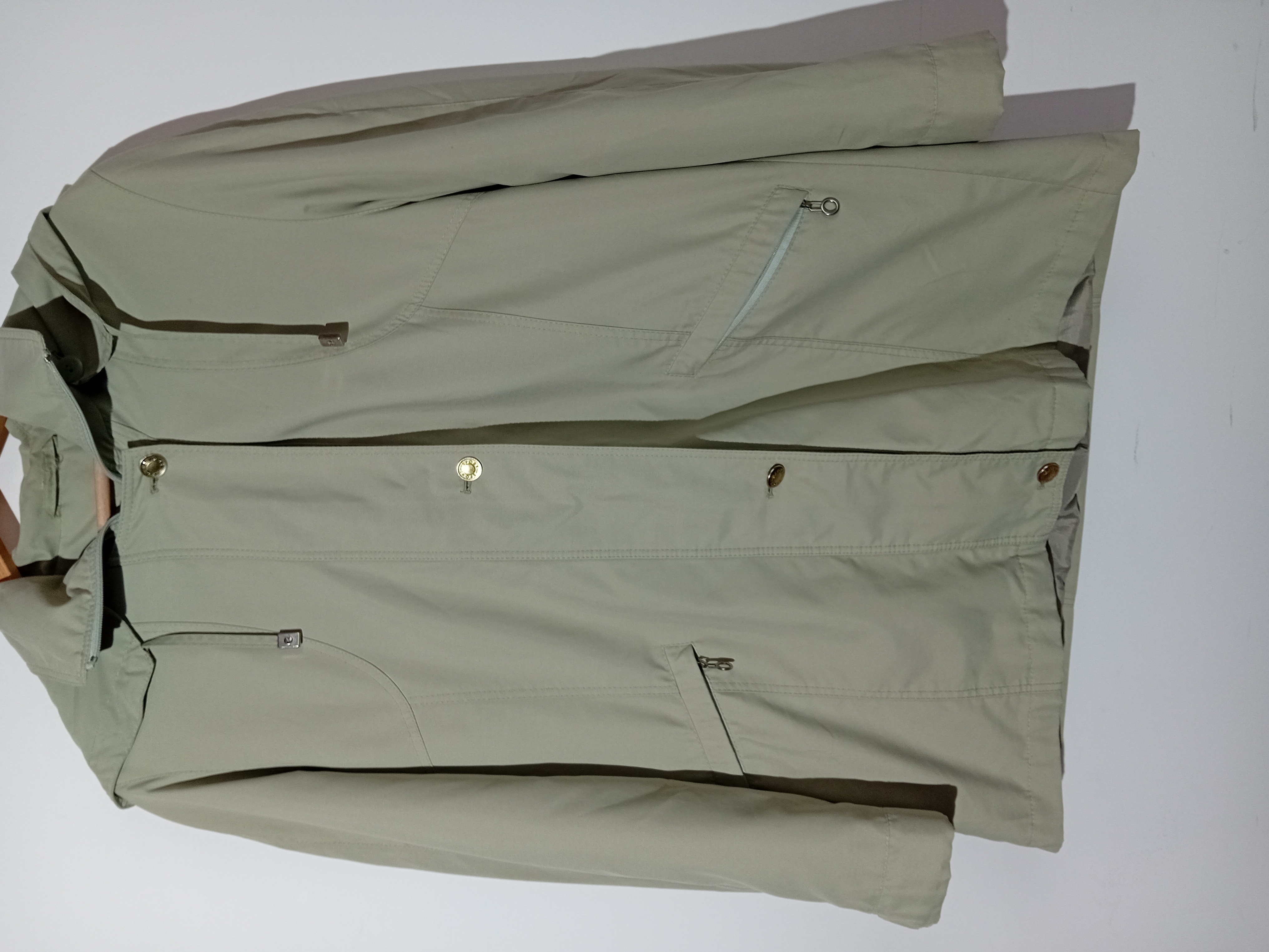 Voir photo 4 de Parka Imperméable Summer Kaki Clair À Capuche Zippée M (T5666) Parka Imperméable Summer Kaki Clair À Capuche Zippée M (T5666) Bon état reconditionné photo 4