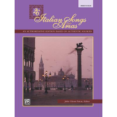 Partitions classique ALFRED PUBLISHING PATON JOHN GLENN - 26 ITALIAN SONGS AND ARIAS - MEDIUM AND HIGH VOICE (PAR 10 MINIMUM) Choeur et ensemble vocal État correct reconditionné disponible sur Fnac