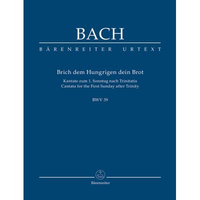 Partitions classique BARENREITER BACH J.S - BRICH DEM HUNGRIGEN DEIN BROT BWV 39 - SCORE Format poche État correct reconditionné disponible sur Fnac