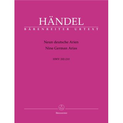 Partitions classique BARENREITER HÄNDEL G.F.- NEUN DEUTSCHE ARIEN HWV 202-210 - SOPRANO SOLO, VIOLON, BASSE CONTINUE Soprano, instruments État correct reconditionné disponible sur Fnac
