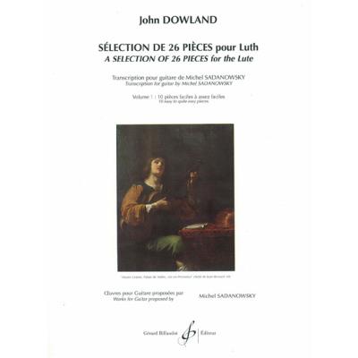 Partitions classique BILLAUDOT DOWLAND JOHN - SELECTION DE 26 PIECES POUR LUTH VOL.1 - GUITARE Guitare État correct reconditionné disponible sur Fnac