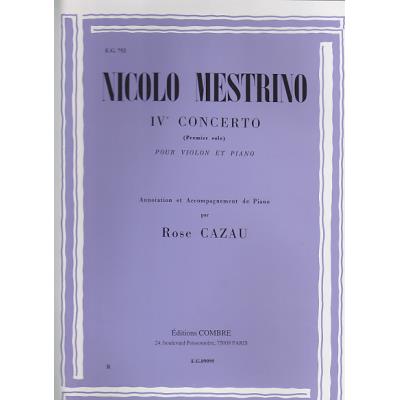 Partitions classique COMBRE MESTRINO - 1ER SOLO DU 4EME CONCERTO - VIOLON Violon État correct reconditionné disponible sur Fnac