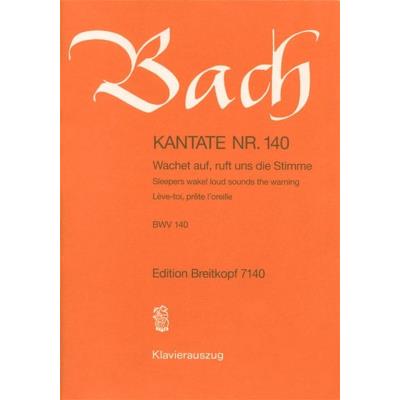Partitions classique EDITION BREITKOPF BACH J.S. - KANTATE 140 WACHET AUF, RUFT - CHANT, CHOEUR, PIANO Choeur et ensemble vocal État correct reconditionné disponible sur Fnac | Dero