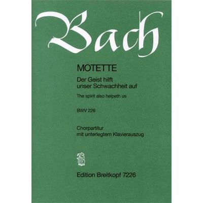 Acheter Partitions classique EDITION BREITKOPF BACH JOHANN SEBASTIAN - MOTETTE 226 DER GEIST HILFT - MIXED CHOIR Choeur et ensemble vocal État correct - 29,06 € Partitions classique EDITION BREITKOPF BACH JOHANN SEBASTIAN - MOTETTE 226 DER GEIST HILFT - MIXED CHOIR Choeur et ensemble vocal État correct reconditionné disponible sur Fnac