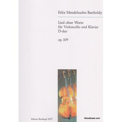 Partitions classique EDITION BREITKOPF MENDELSSOHN BARTHOLDY F. - CHANT SANS PAROLES RE MAJEUR OP. 109 - VIOLONCELLE, PIANO Violoncelle État correct reconditionné disponible sur Fnac
